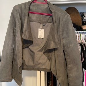 Selling this suede jacket from H&M. Tags still on and never worn.